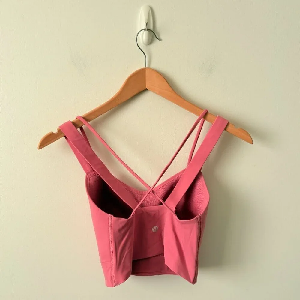 Lululemon Like a Cloud Bra Long Line *Light Support, B/C Cup Pink Blossom